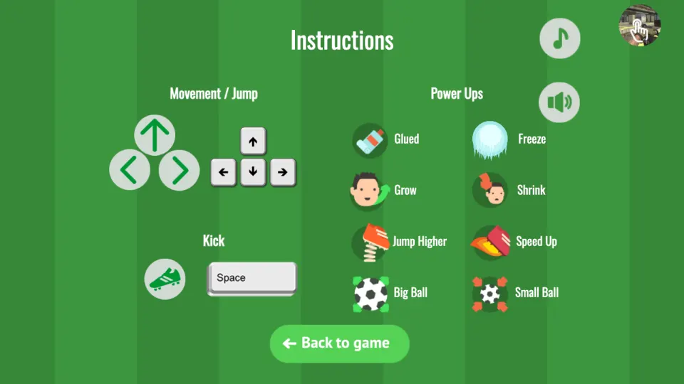 2 Player Head Soccer screenshot 2