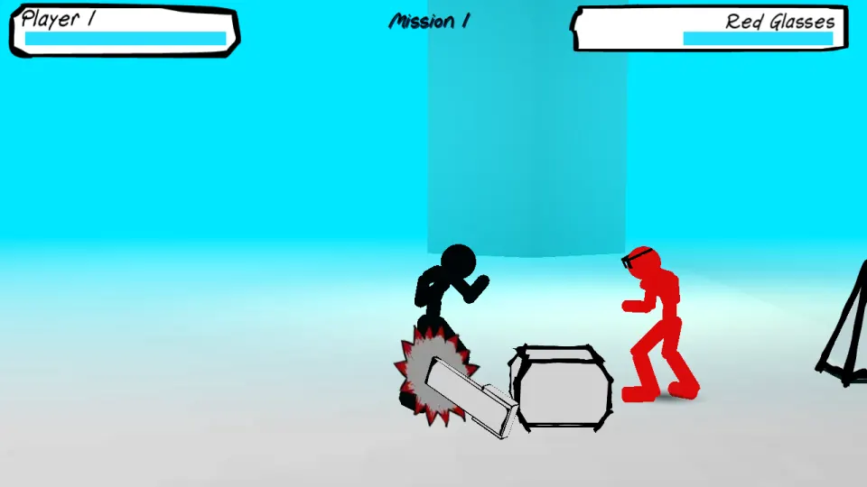 Stickman Street Fighting 3D screenshot 2